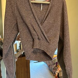 Cozy Knit Wrap Sweater